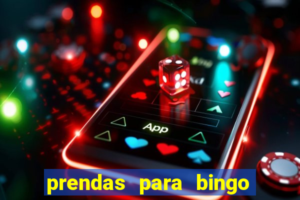 prendas para bingo de natal